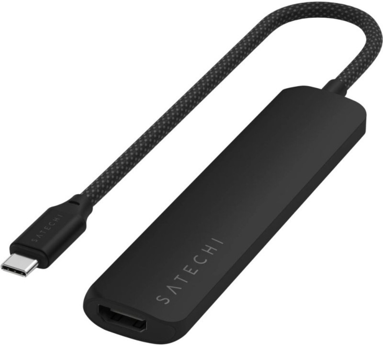 USB-хаб Satechi 6-in-1 USB-C Slim Multiport Adapter Black (ST-P6SK)