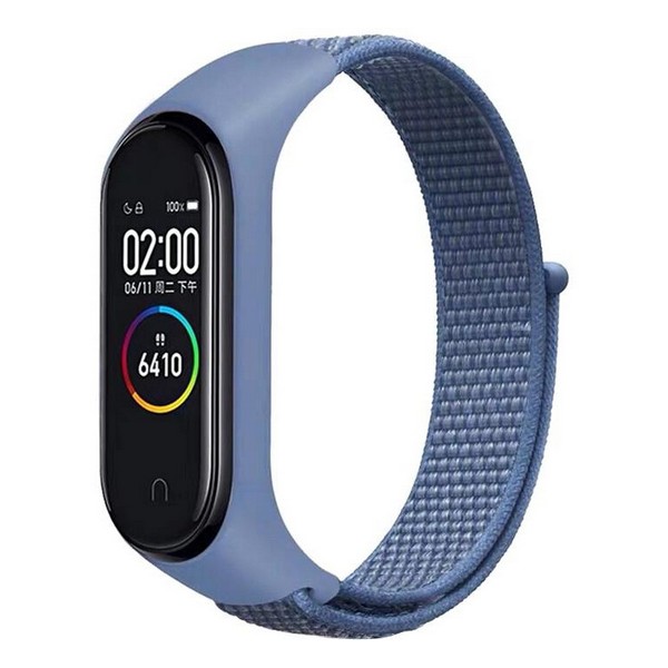 Ремінець для фітнес-браслету BeCover Nylon Style для Xiaomi Mi Smart Band 5 Blue (705417)