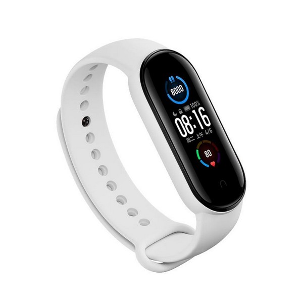 Ремінець для фітнес-браслету BeCover Silicone для Xiaomi Mi Smart Band 5 White (705072)