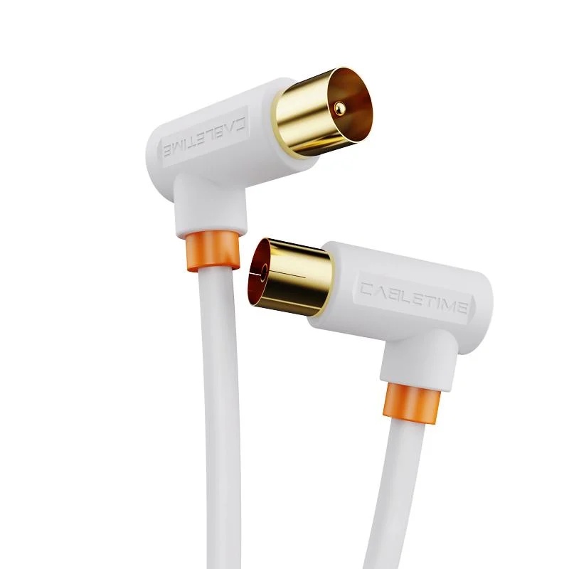 Коаксіальний кабель Cabletime CF35L 75OH 2 м White Cabletime - купити в Україні