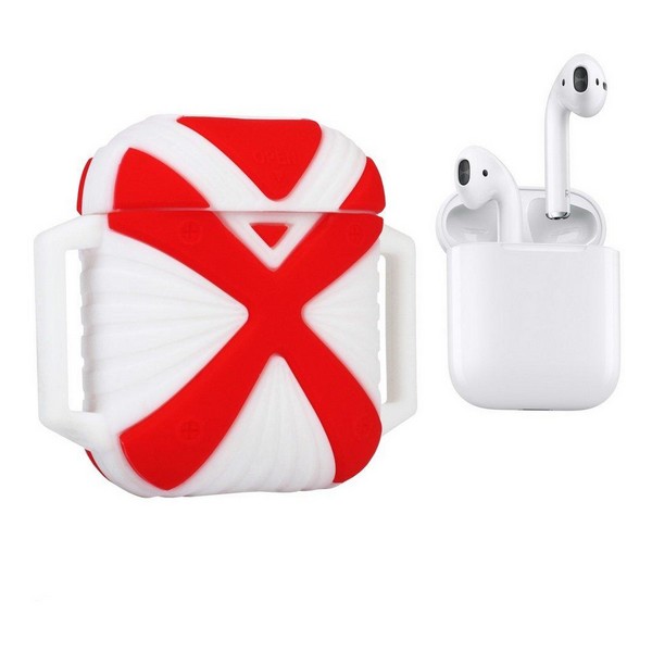 Чохол для навушників i-Smile Apple AirPods Case X-HuWei 702334 Red White