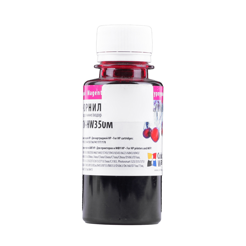 

Чорнило HP 134/135 100мл ColorWay HW350M Magenta, HW350M
