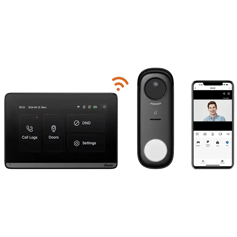 Відеодомофон Dnake DK360W Black комплект