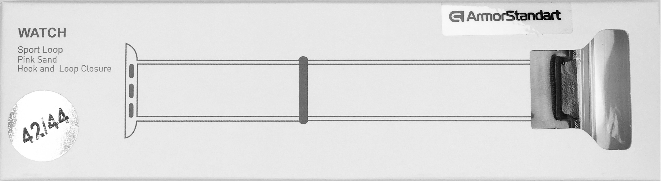 Ремінець для смарт-годинника ArmorStandart Nylon Band для Apple Watch All Series 42/44 mm (ARM56052) Pink Sand