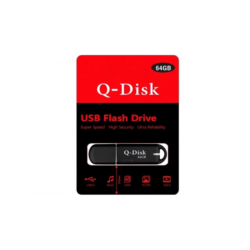Флеш память Q-Sat 64GB Q-Disk Black