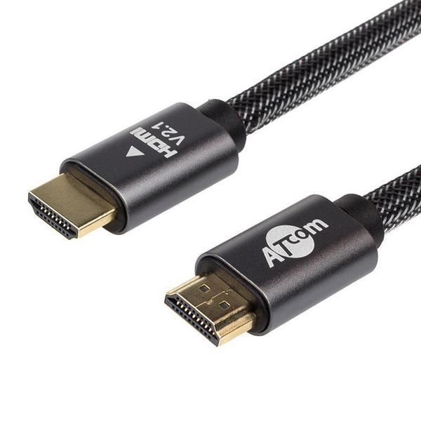 Відео-кабель Atcom AT23715 HDMI(тато)HDMI(тато), 15m Black ver 2.1, 4К