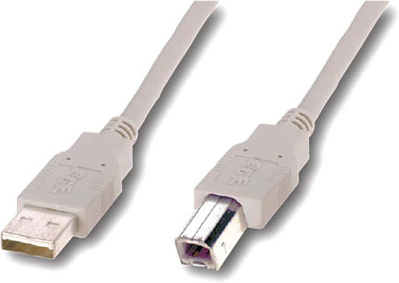 Дата-кабель Atcom 8099 3m USB(тато) - USB Type B(тато) White Atcom - купити в Україні