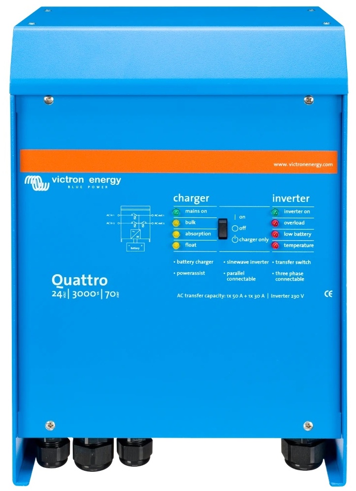Сонячний інвертор Victron Energy Quattro 24/3000/70-50/50