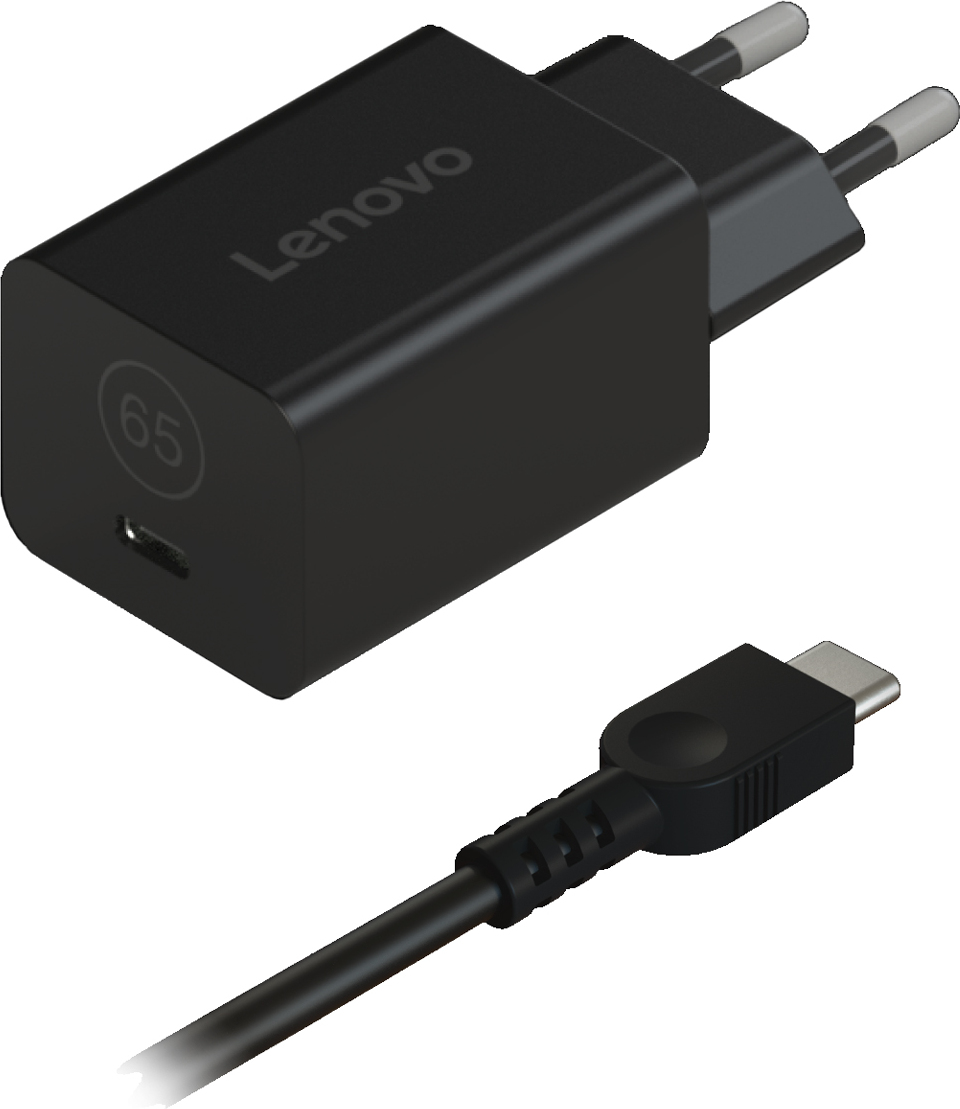 Блок живлення для ноутбука Lenovo 65W GaN Nano Adapter USB Type-C (40AWGN65EU)