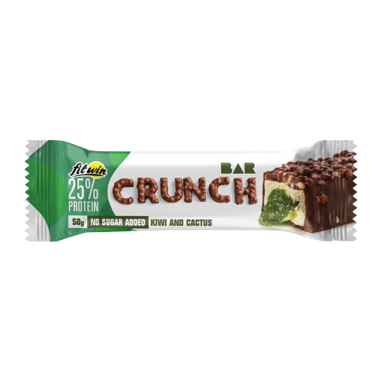 Протеїновий батончик FitWin Crunch Bar - 12x50g Kiwi and Cactus FitWin - купити в Україні
