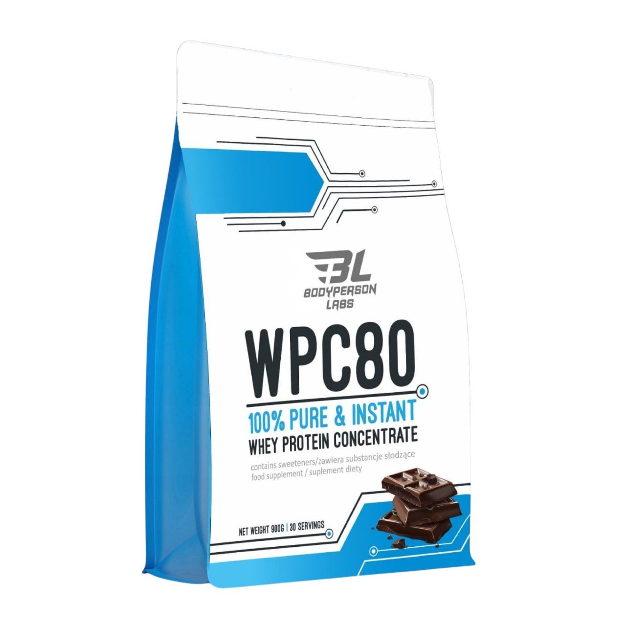 Протеїн Bodyperson Labs WPC80 - 900g Сhocolate