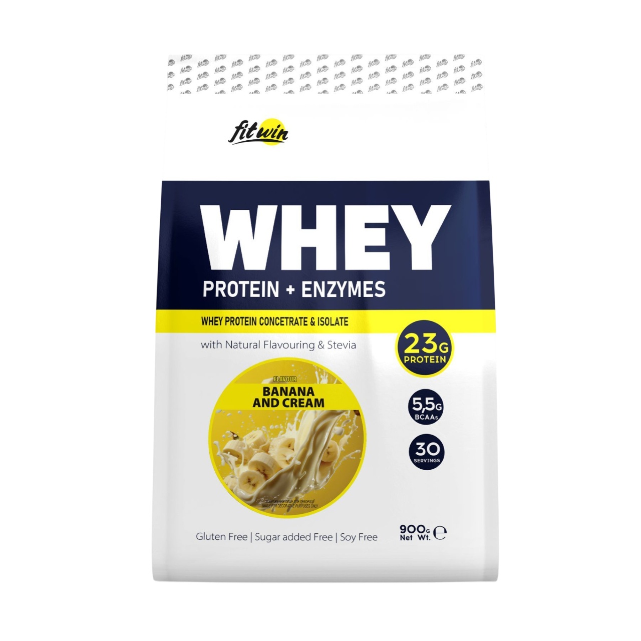 Протеїн FitWin Whey - 900g Banana and Cream FitWin - купити в Україні