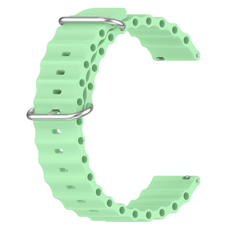 Ремінець для смарт-годинника BeCover Wave Style (20mm) для Huawei Watch GT 3/GT 2/GT 3 Pro (Ceramic) /Watch 2 (Sport) Light Green (714189)