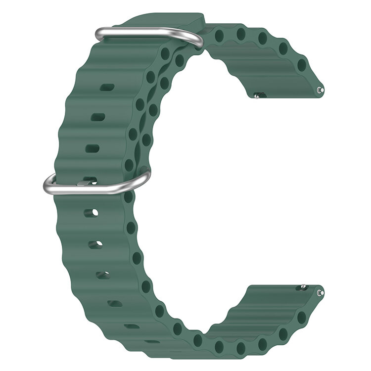 Ремінець для смарт-годинника BeCover Wave Style (22mm) для Huawei Watch GT 5/GT 4/GT 3/GT 2/GT 2 Pro/Watch GS Pro Dark Green (714231) BeCover - купити в Україні