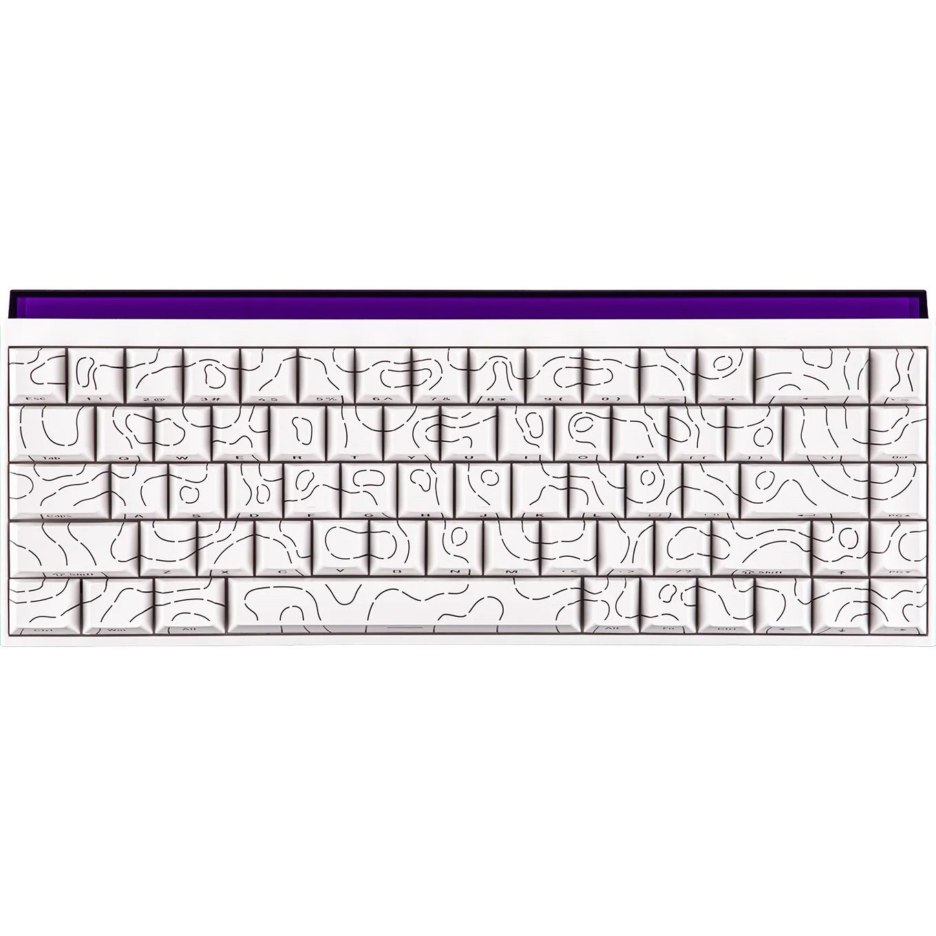 Клавіатура Ajazz NK68 Red switches Side Contour White (NK68-R-S-W) Eng/Ukr