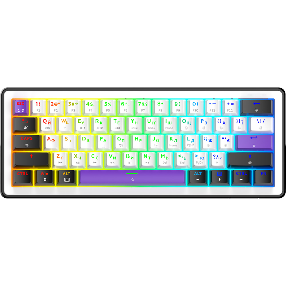 Клавіатура Hator HK60 Hellyberry Switch Wireless White