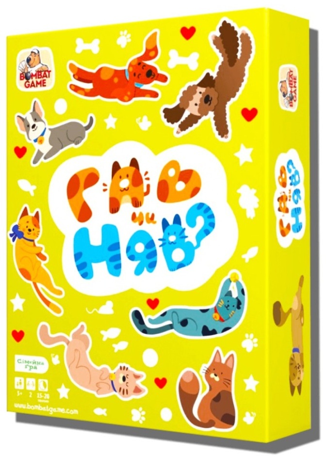 Настільна гра Bombat Game Гав чи Мяу 800477