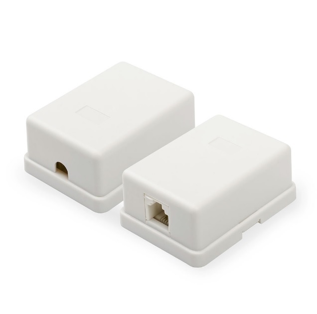 Розетка Atcom RJ45 UTP White 5e 1-порт, накладна(15253) Atcom - купити в Україні