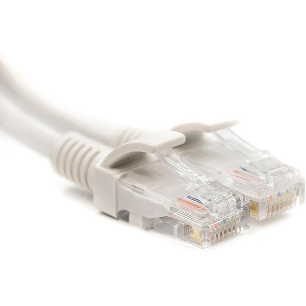 Патч-корд PowerPlant CA912650 White 35 м, Cat 5e UTP PowerPlant - купити в Україні