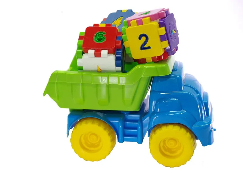 Набір для пісочниці Doloni Машинка Смайлик 13585 Blue Green Doloni - купити в Україні
