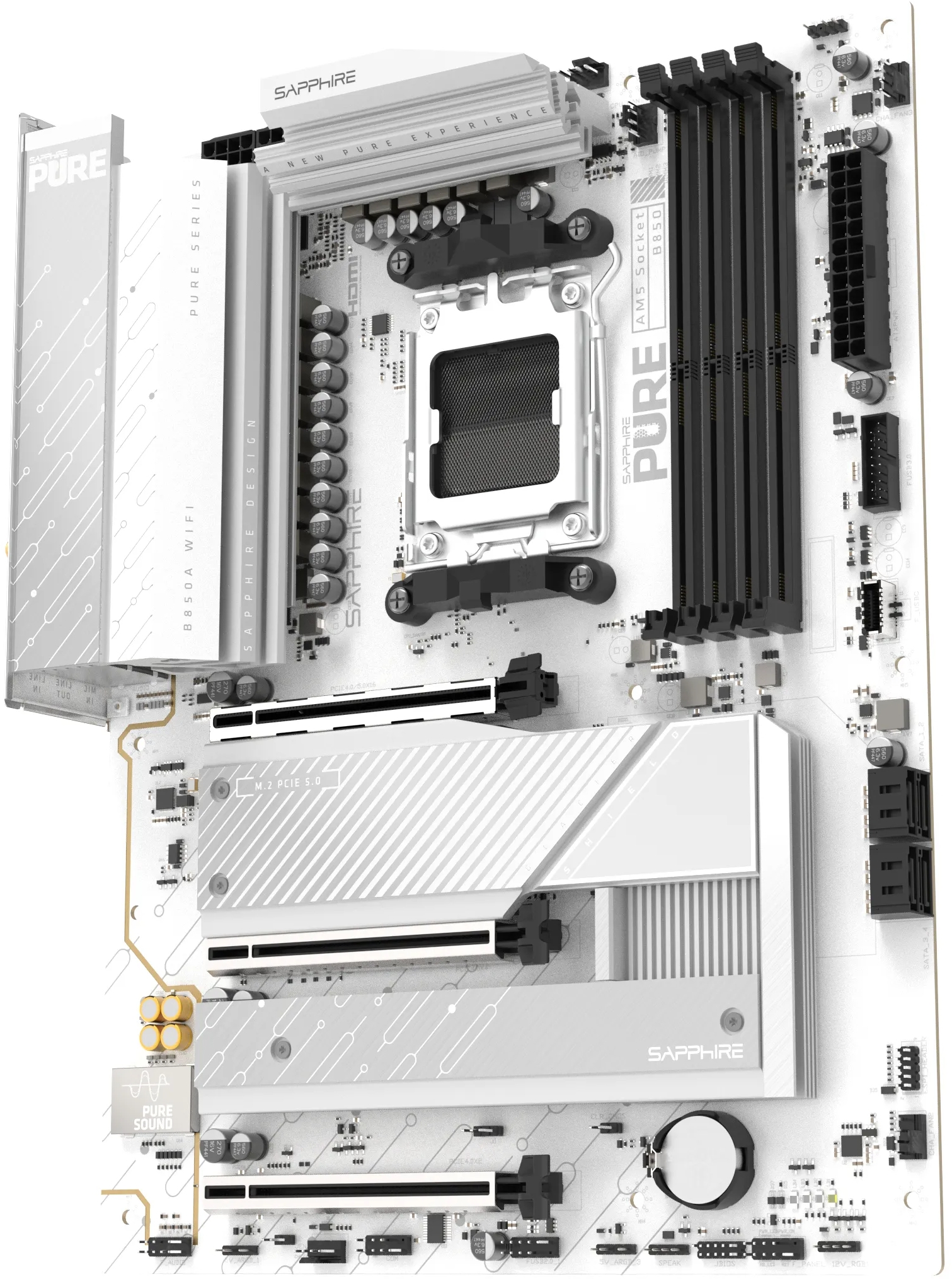 Материнська плата SAPPHIRE PURE B850A WIFI 7 (52123-11)