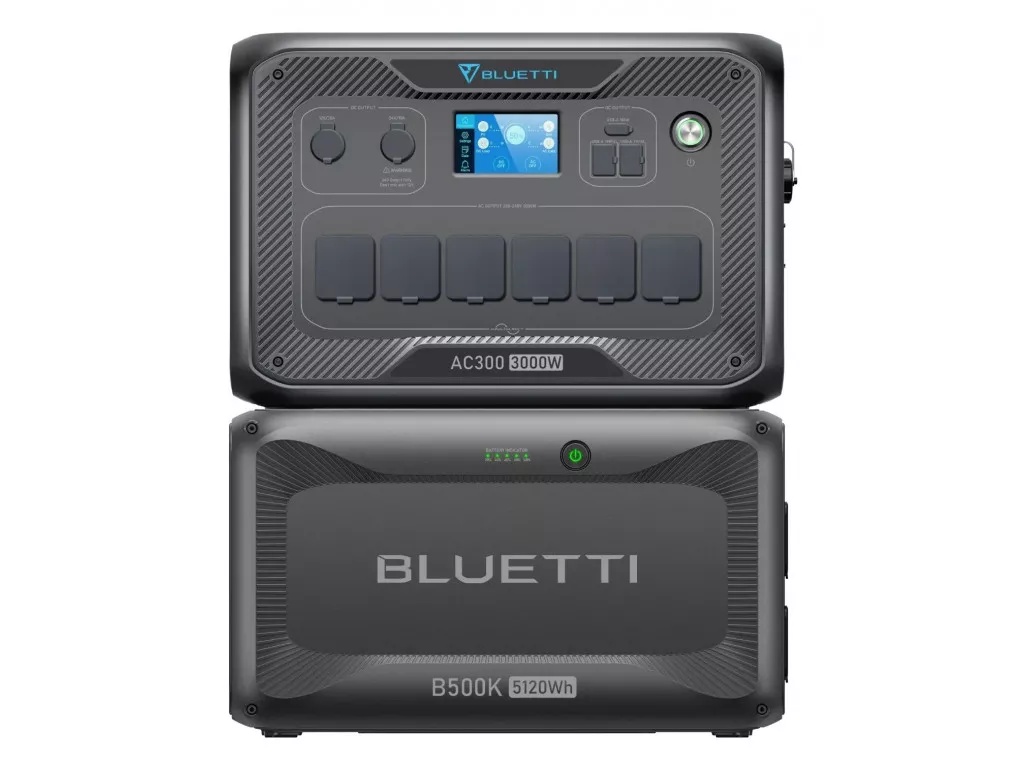 Зарядна станція BLUETTI AC300 + B500K 5120Wh 3000W