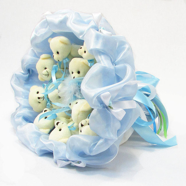 Букет з іграшок Igratoria Ведмедики 5285IT Sky Blue 11шт