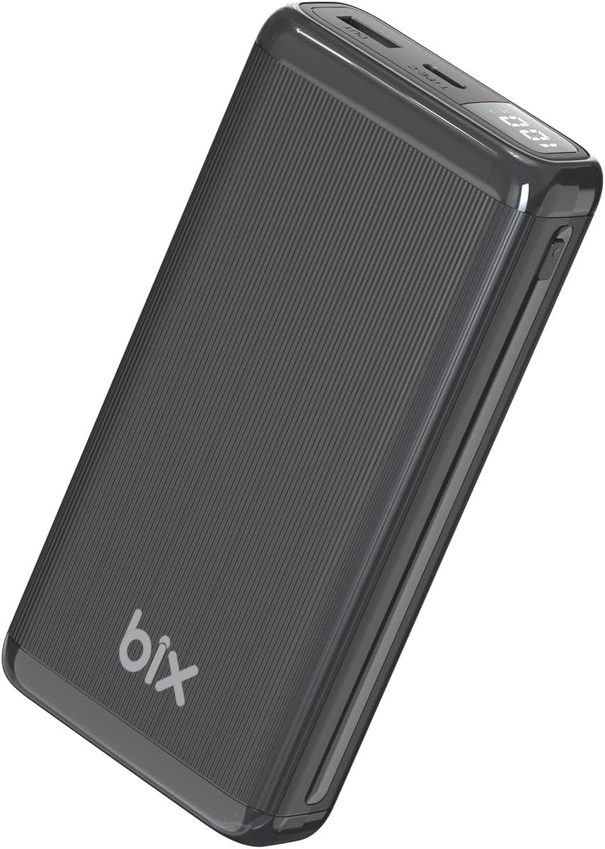 Зовнішній портативний акумулятор Bix BXPB204 20000 mAh Black 22.5W