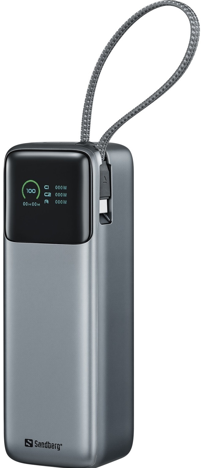 Зовнішній портативний акумулятор Sandberg All-in-1 27000mAh Gray 240W (421-31)