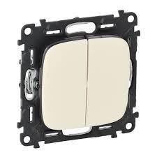 Вимикач Legrand ALLURE 752905 2-клавішний, автоматичні клеми Legrand - купити в Україні
