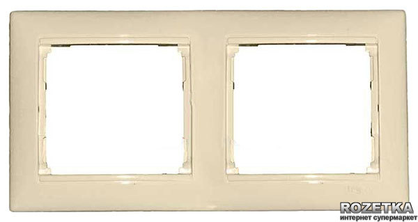 Рамка для вимикачів Legrand Valena 774452 Cream подвійна, горизонтальна