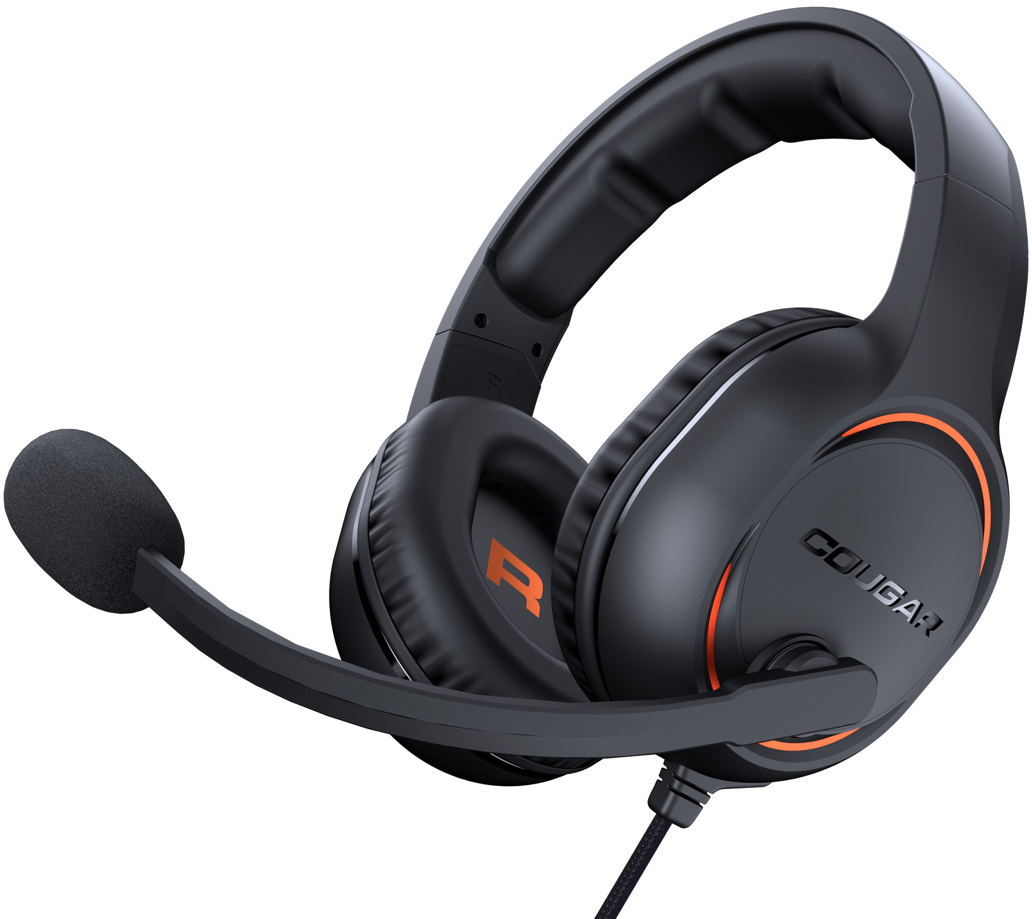 Накладні навушники Cougar HX330 Black Orange