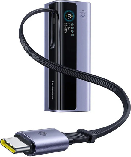 Зовнішній портативний акумулятор Baseus EnerGeek GR11 20000mAh Gray 145W (E0027B01)