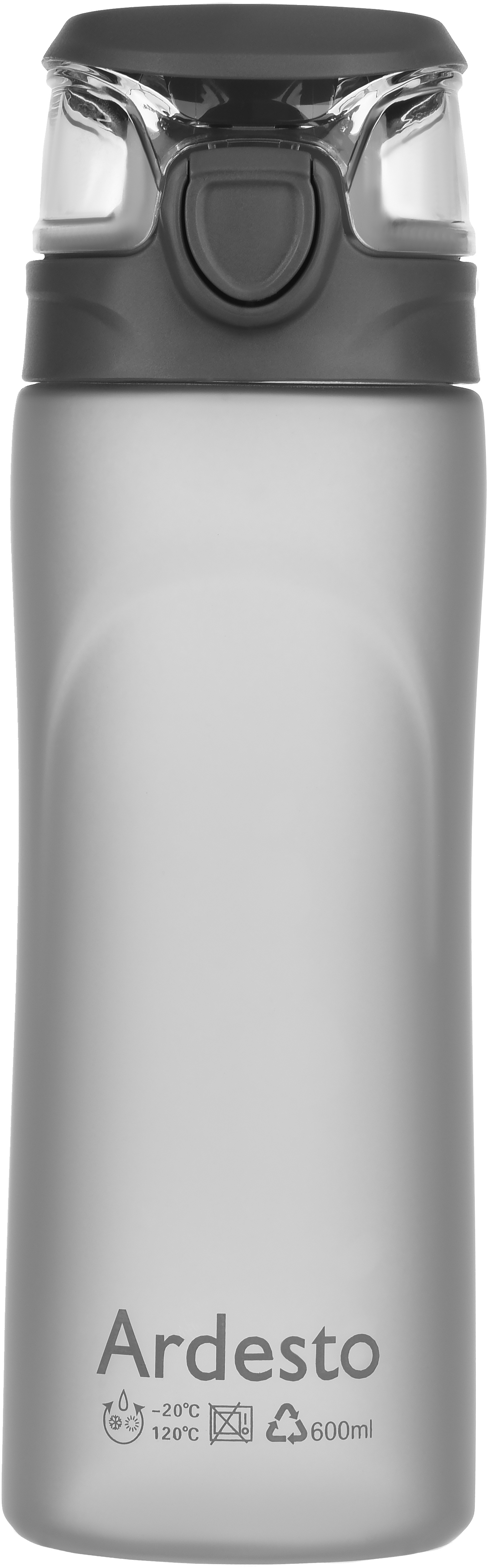 Пляшка для води Ardesto AR2205PGY Gray 600 мл