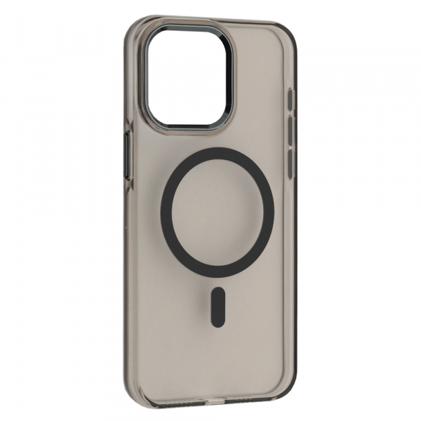 Чохол-накладка Infinity Silver Shield Magsafe для iPhone 15 Pro Transparent Black Infinity - купити в Україні