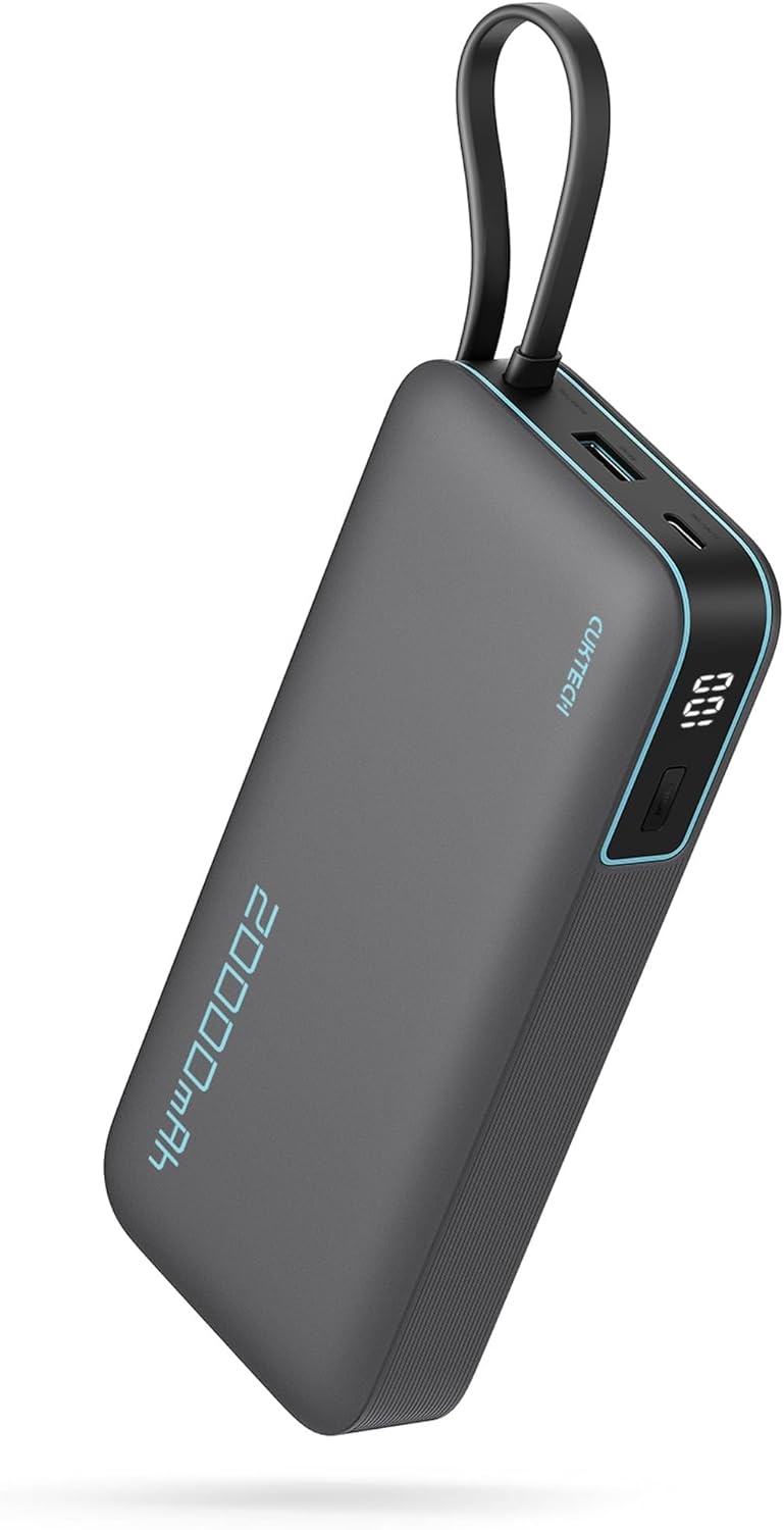 Зовнішній портативний акумулятор CUKTECH PB200N 20000mAh 45W Gray