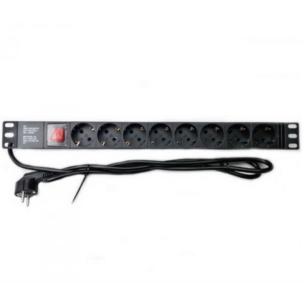 Мережевий фільтр CSV WT-2261A-GER-8WAY-1.8 Black
