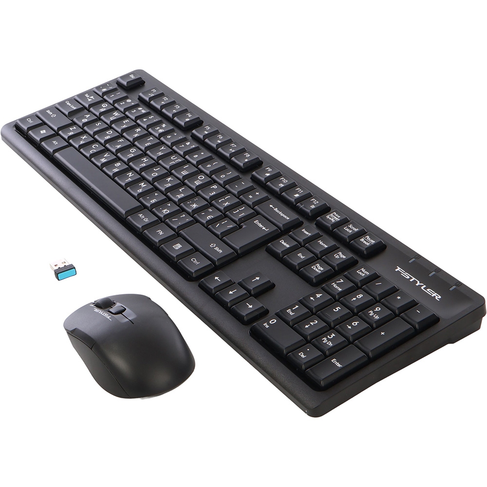 Комплект клавіатура та миша A4Tech Fstyler FG1200S Black бездротовий