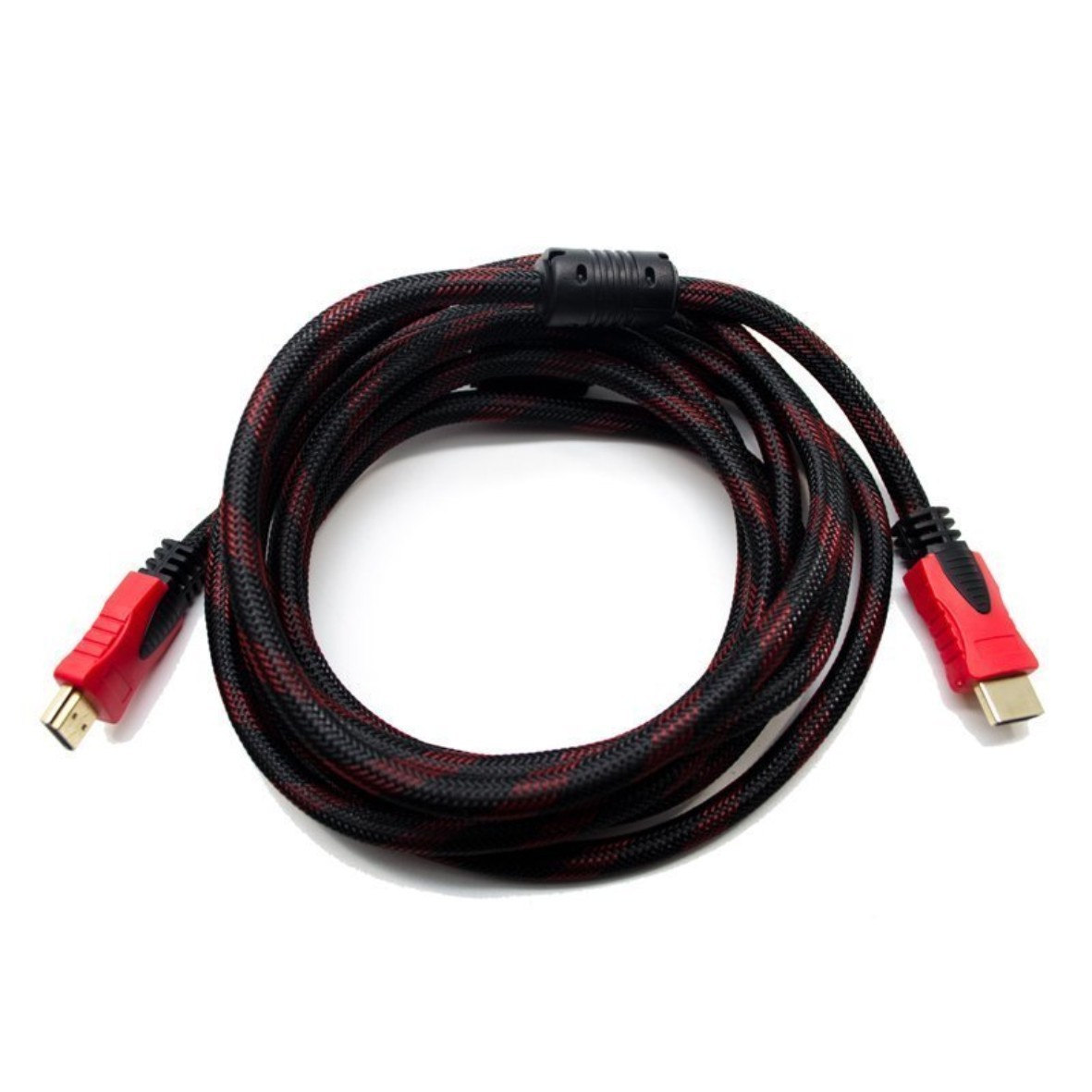 Відео-кабель Geotex HDMI(тато)HDMI(тато), 1,5m Black Red GTX v1.4, обплетення з феритовими фільтрам Geotex - купити в Україні