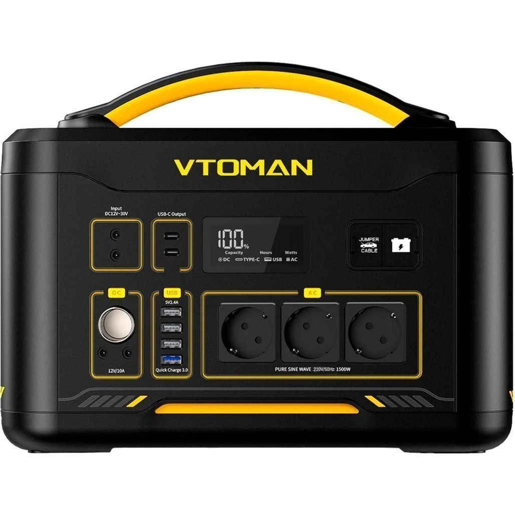 Зарядна станція Vtoman Jump 1500X + Jump PB-26 Black Yellow