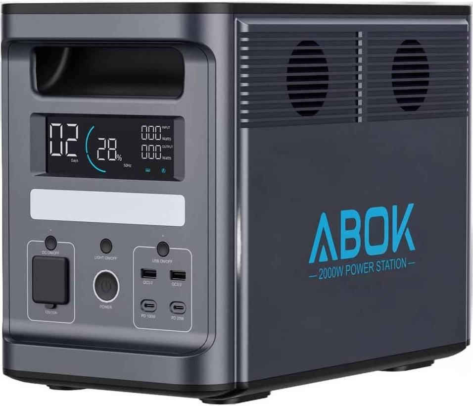 Зарядна станція ABOK ARK2000 2000W/1536Wh +2xДод.бат.1536Wh, EU