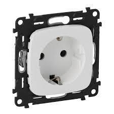 Розетка Legrand Valena ALLURE 753724 White силова Schuko 16А 250В зі шторками гвинтові клеми
