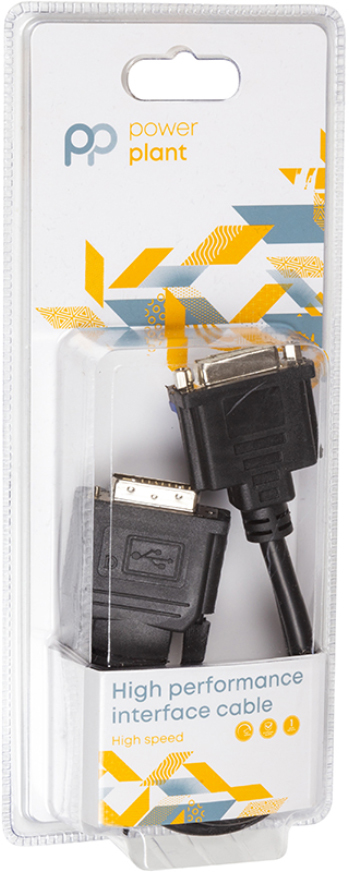 Перехідник PowerPlant CA912551 DVI(тато) - DVI/VGA (мама)