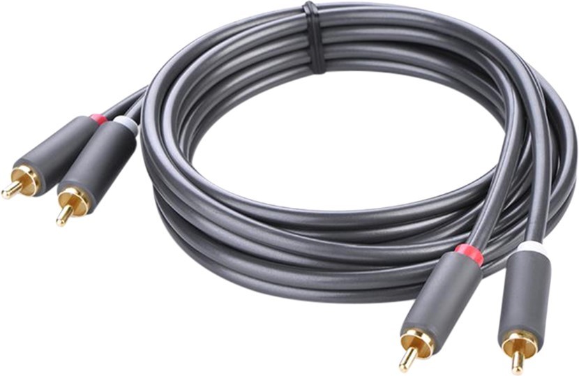Аудіо-кабель Ugreen 90401973 2хRCA (тато) 2RCA (тато), 2m Black Ugreen - купити в Україні