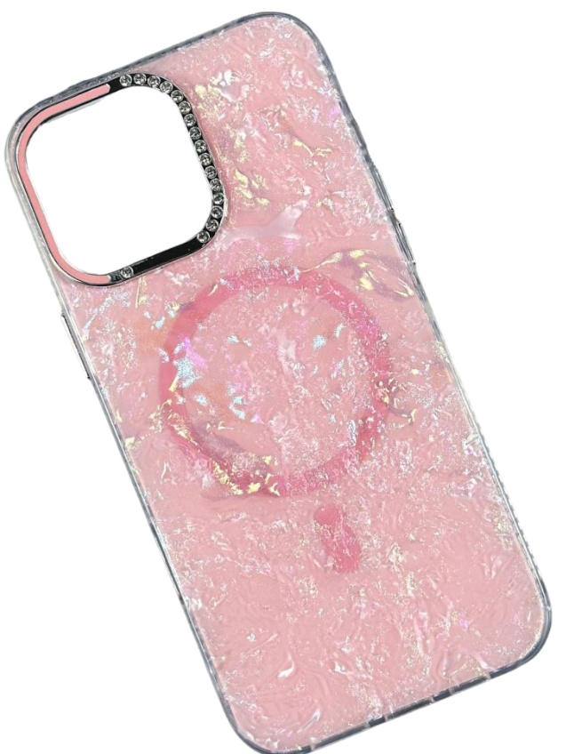 Чохол-накладка Infinity Luxury Crystal Case with Magnetic iPhone 16 Pro Max Pink