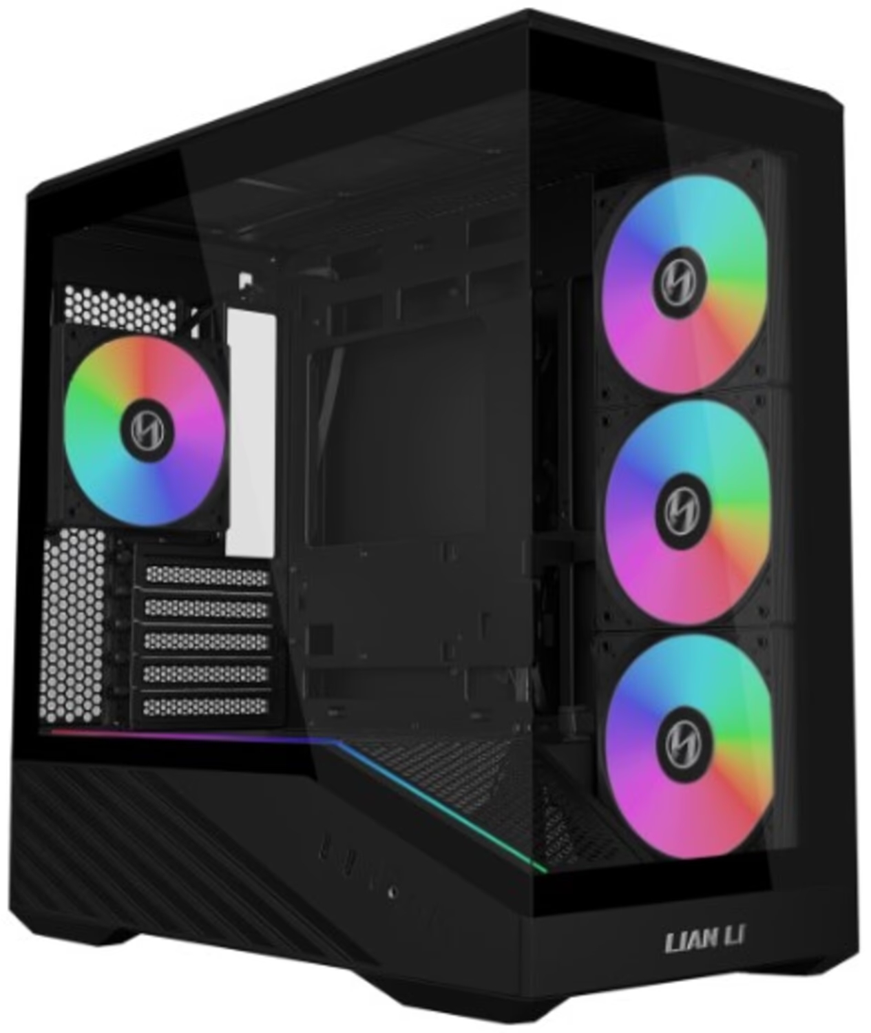 Корпус для ПК Lian Li V100R MINI case with pre-installed four Black (G99.V100RMIX.00)