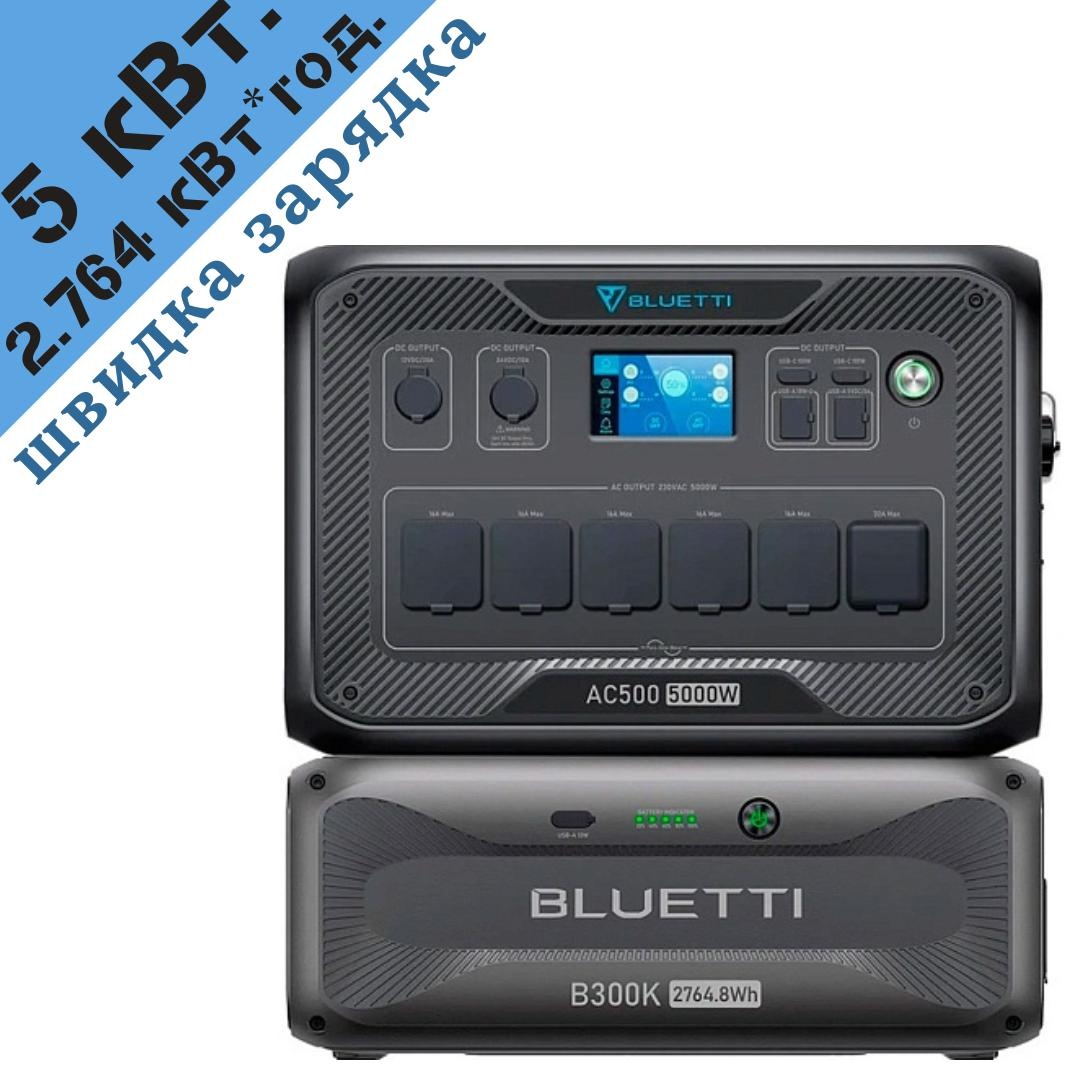 Зарядна станція BLUETTI AC500 + B300K