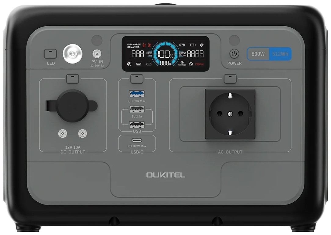 Зарядна станція Oukitel Р800E Gray Black