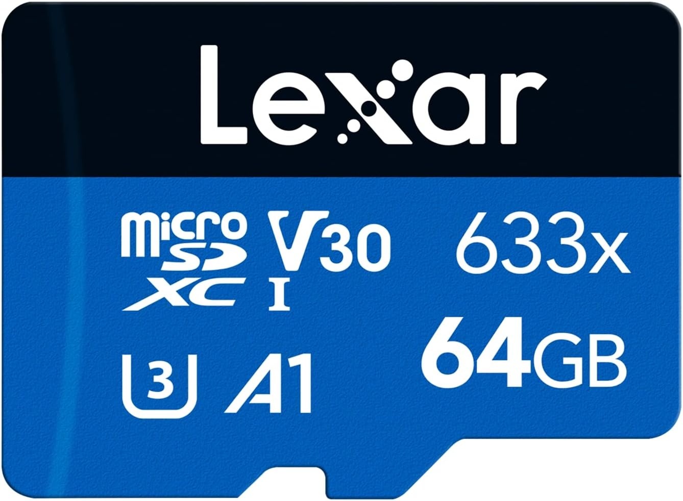 Карта памяті Lexar 64GB microSDXC High Performance 633x UHS-I U3 V30 A1 Class 10 (LMS0633064G-BNNAA)