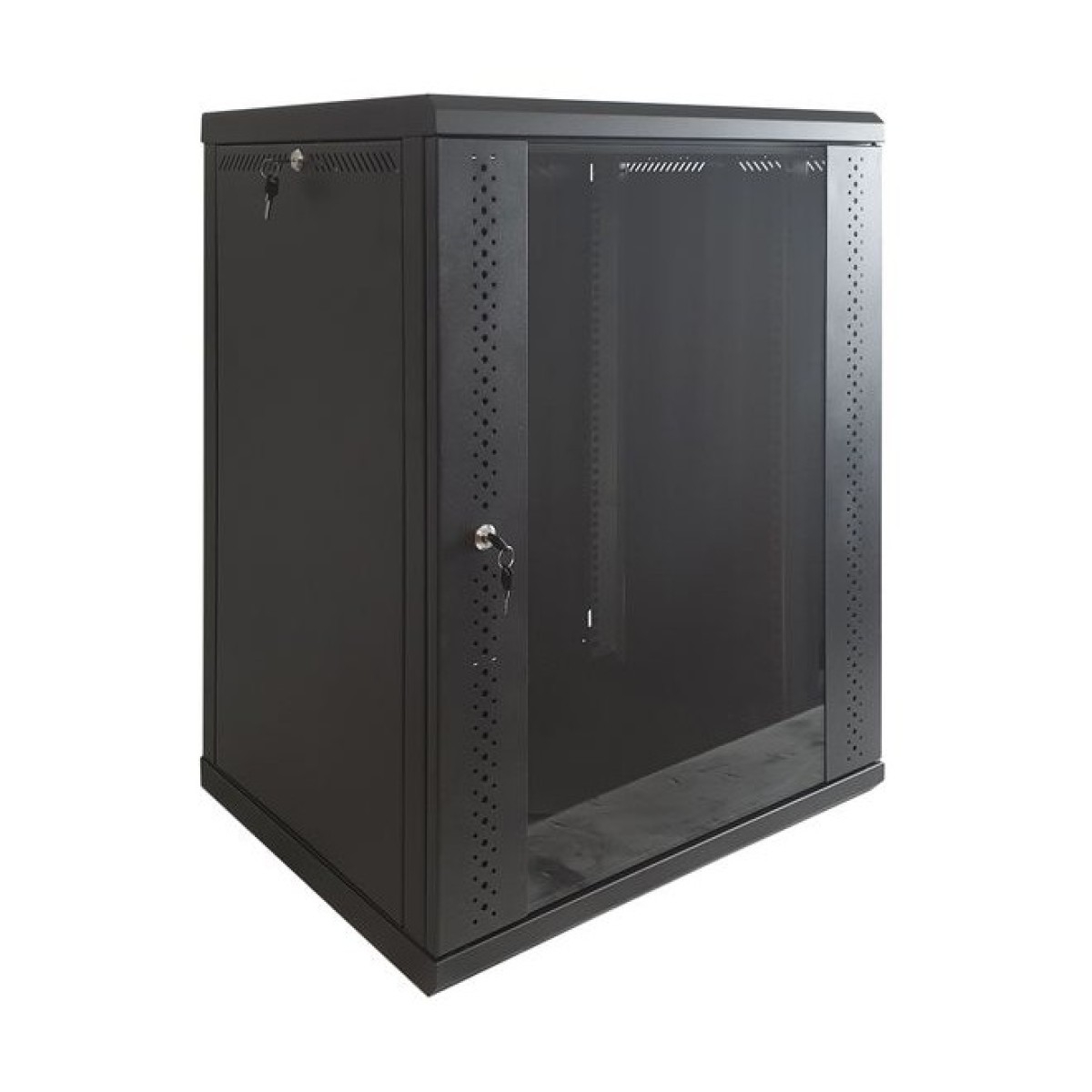 Серверна шафа EServer 12U Black 600х500х637 (Ш*Г*В), скло, (ES-Е1250B)